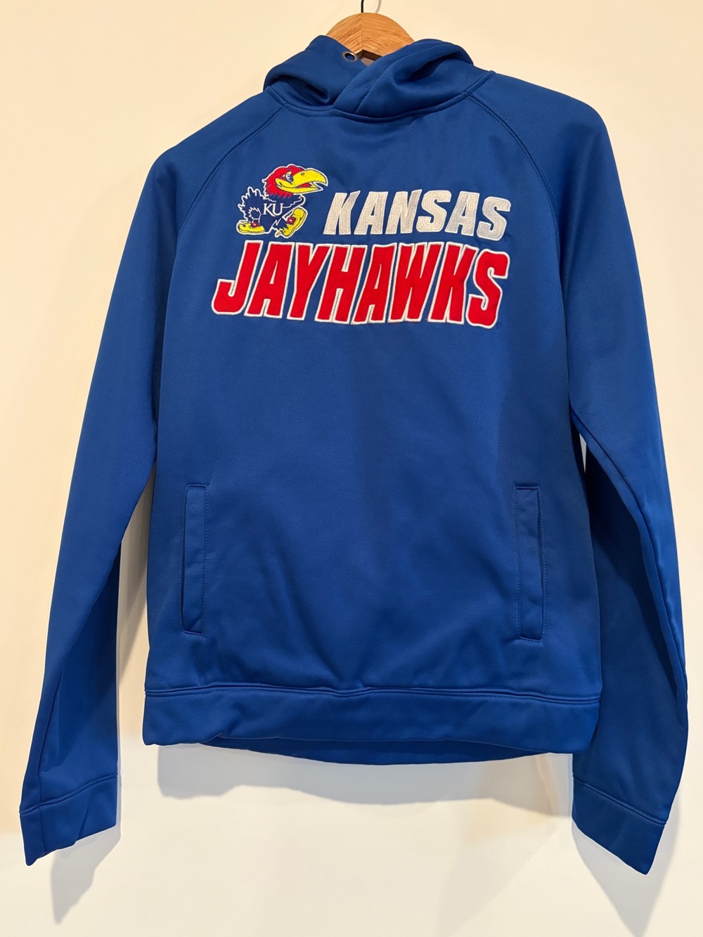 Kansas Jayhawks Hoodie Small Royal Blue Colosseum